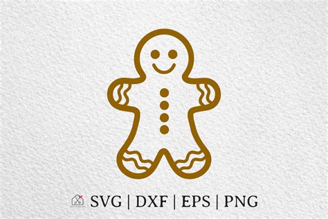 Download Free Gingerbread Man SVG, Gingerbread Man DXF, Cuttable File Files For Crafts
