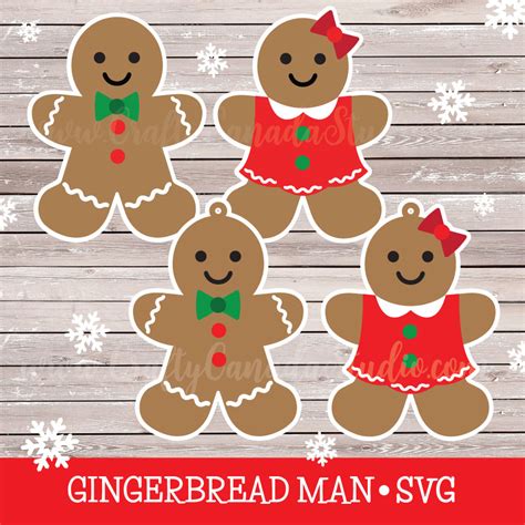 Download Free Gingerbread Man SVG, Gingerbread Man DXF, Cuttable File Files for Cricut