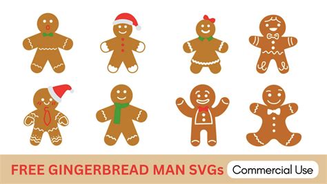 Download Free Gingerbread Man SVG, Gingerbread Man DXF, Cuttable File For Cricut