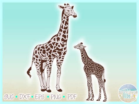 Download Free Giraffe SVG / DXF / EPS / PNG Files Commercial Use DXF Files