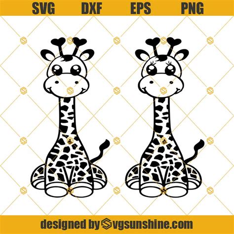 Download Free Giraffe SVG / DXF / EPS / PNG Files Printable