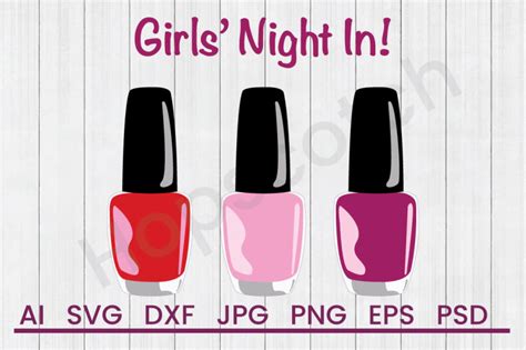Download Free Girls Night In - SVG File, DXF File Files Free PSD Mockups