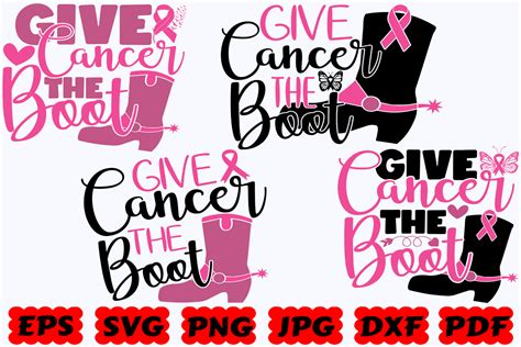 Download Free Give Cancer The Boot Crafts