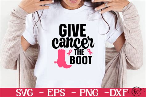 Download Free Give Cancer The Boot For Crafts