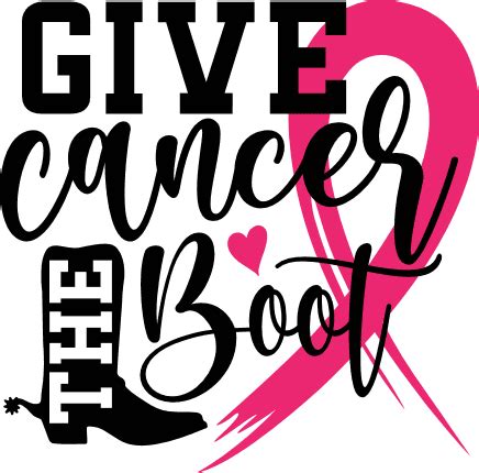 Download Free Give Cancer The Boot Printable