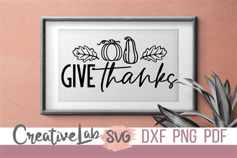 Download Free Give Thanks SVG DXF Files