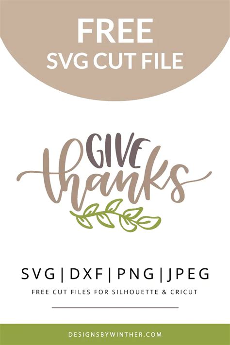 Download Free Give Thanks SVG Files DXF Files