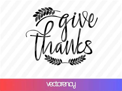Download Free Give Thanks SVG Printable