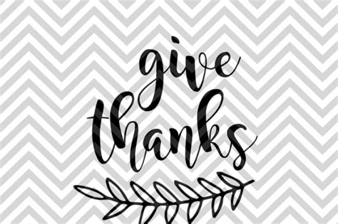 Download Free Give Thanks Thanksgiving SVG and DXF Cut File Files DXF Files