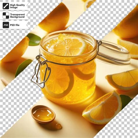 Download Free Glass Jar with Lemon Jam Mockup PSD Generator PSD Files