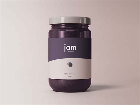 Download Free Glass Jar with Lemon Jam Mockup PSD Object Mockups PSD Files