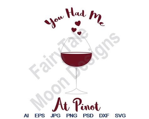 Download Free Glass Of Pinot - SVG File, DXF File For Crafts