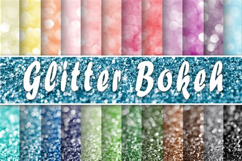Download Free Glitter Bokeh Textures Digital Paper Files Free PSD Mockups