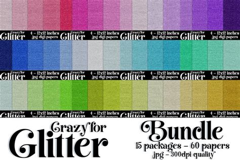 Download Free Glitter Textured Papers 12x12 DXF Files