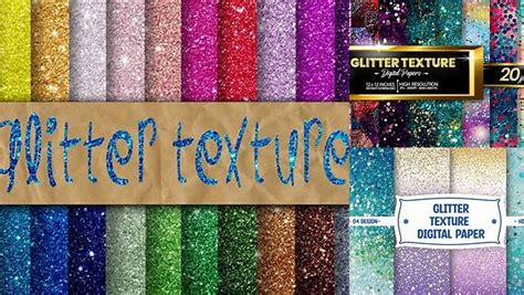 Download Free Glitter Textures Digital Paper Files DXF Files