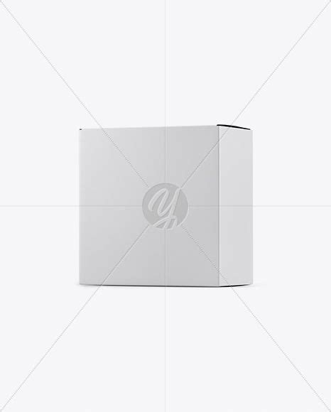 Download Free Glossy Box Mockup - Halfside View PSD Generator