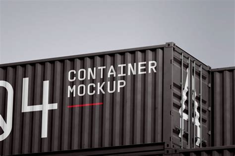 Download Free Glossy Container Mockup - Front View PSD Generator