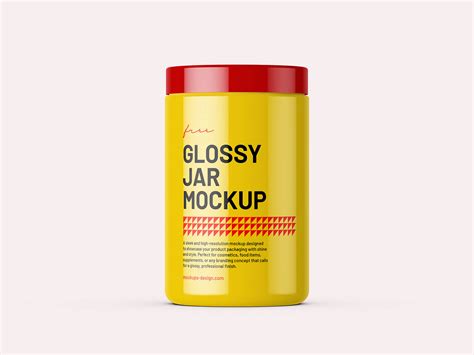 Download Free Glossy Cosmetic Jar Mockup PSD Generator PSD Files