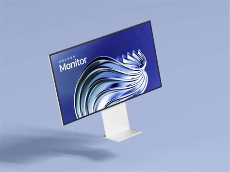 Download Free Glossy Monitor Mockup PSD Generator