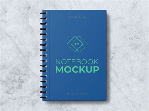 Download Free Glossy Notebook Mockup PSD Generator