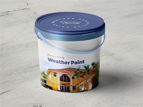 Download Free Glossy Paint Bucket Mockup PSD Generator PSD Files