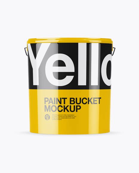 Download Free Glossy Paint Bucket Mockup PSD PSD Yellowimages PSD Files