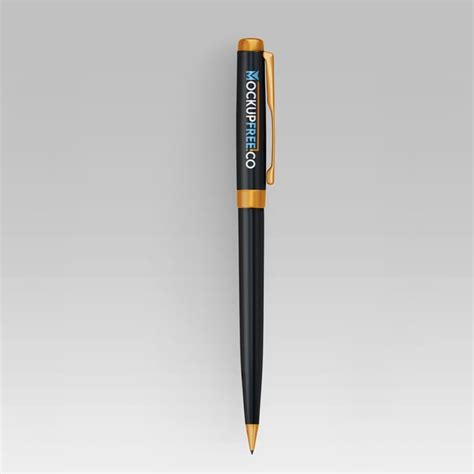 Download Free Glossy Pen in Box Mockup PSD Yellow Images Free Mockups PSD Files