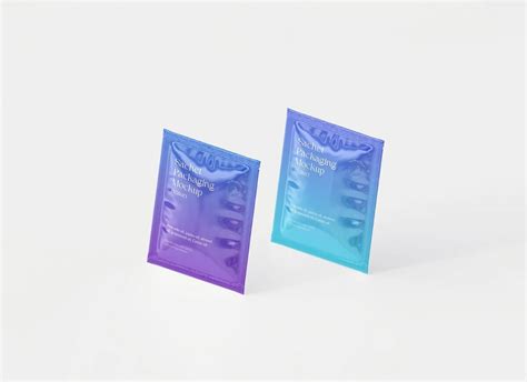 Download Free Glossy Sachet Mockup PSD Object Mockups PSD Files