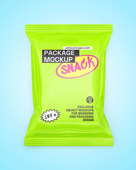 Download Free Glossy Snack Package Mockup PSD TIFF Files PSD Files
