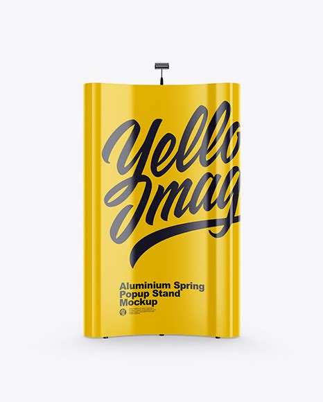 Download Free Glossy Spring Pop-Up Stand Mockup PSD Generator