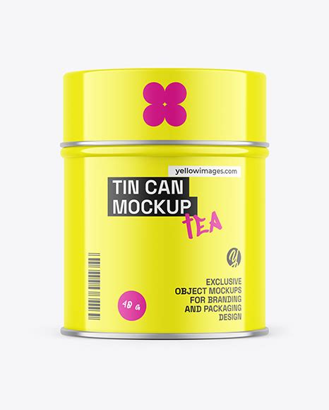 Download Free Glossy Tin Can Mockup PSD PSD Yellowimages PSD Files