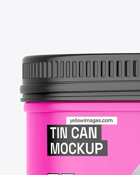 Download Free Glossy Tin Can Mockup PSD Placeit PSD Files