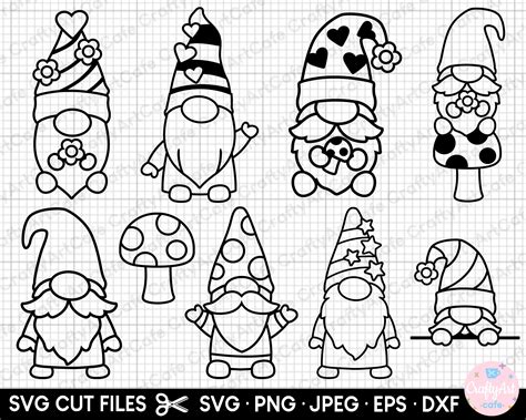 Download Free Gnome SVG Cut File Commercial Use Free PSD Mockups