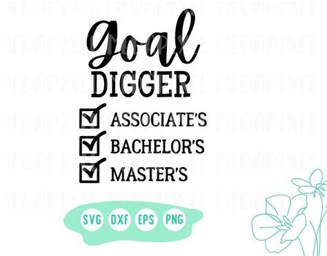 Download Free Goal Digger - DXF/SVG/PNG/PDF Cut & Print Files For Cricut