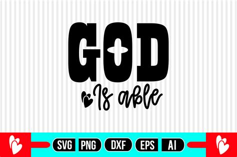 Download Free God is able SVG Commercial Use For Crafts