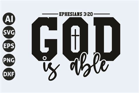 Download Free God is able SVG Printable