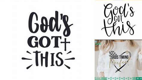 Download Free Gods Got This SVG set For Crafts