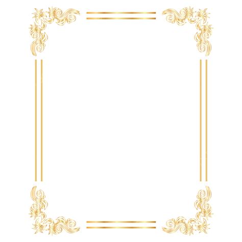 Download Free Gold Frame. 42 PNG Commercial Use