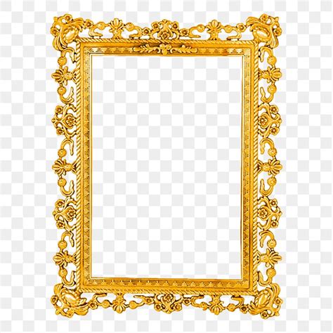 Download Free Gold Frame. 42 PNG Cut Files