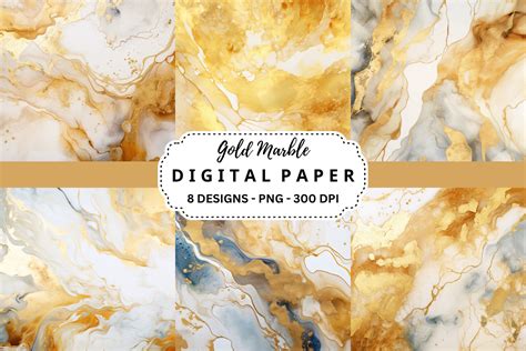 Download Free Gold Marble Digital Paper For Crafts