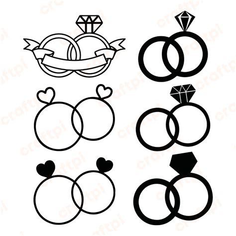 Download Free Gold Rings Clipart Files DXF Files