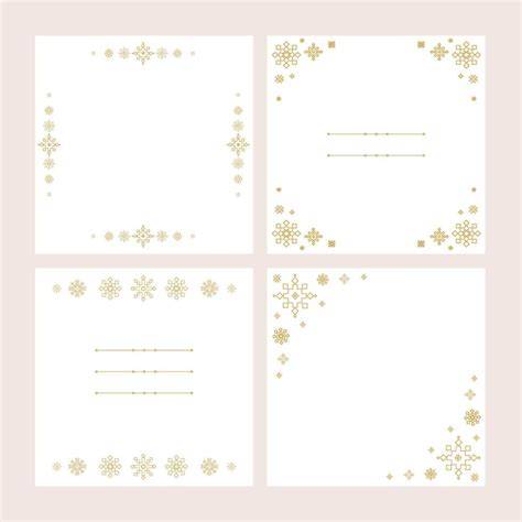Download Free Gold Snowflake Borders For Crafts