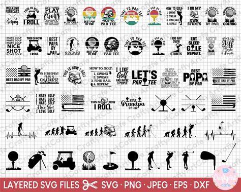 Download Free Golf - SVG File, DXF File Commercial Use for Cricut