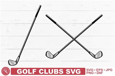 Download Free Golf Clubs - SVG File, DXF file Easy Edite