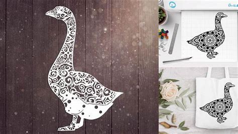 Download Free Goose Svg, Mandala Svg Files DXF Files