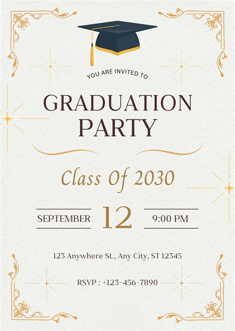 Free Grad Party Templates