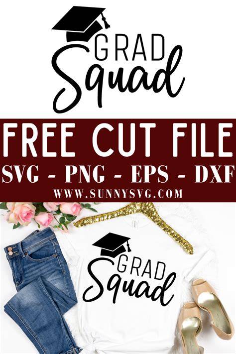 Download Free Grad Squad SVG Cut File Cut Files