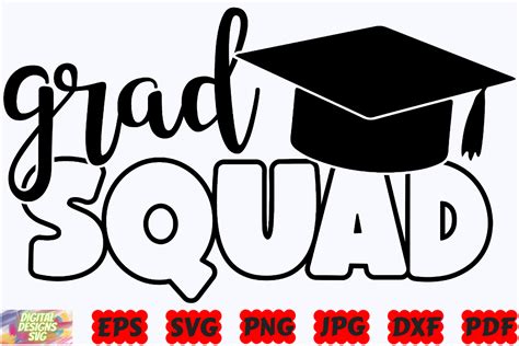 Download Free Grad Squad SVG Cut File Files Free PSD Mockups