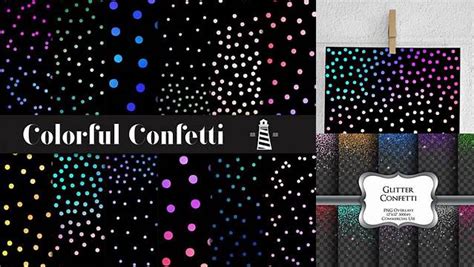 Download Free Gradient Confetti Overlays For Silhouette