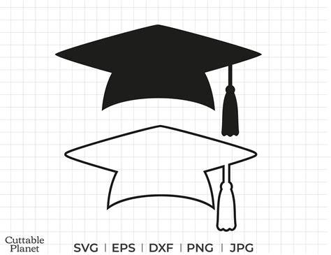 Download Free Graduation Hat SVG Clipart Printable Crafts